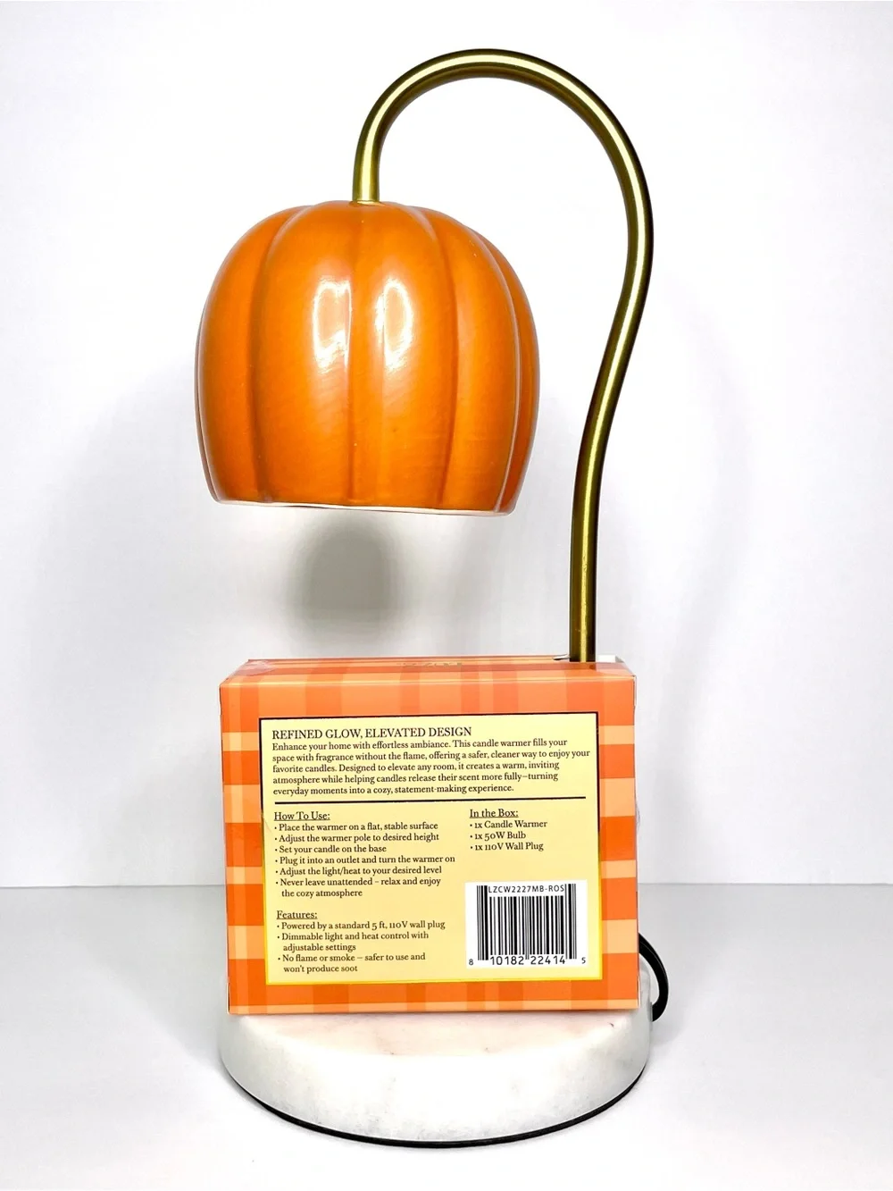 Viral LUZE Halloween Pumpkin Candle Warmer Table Lamp